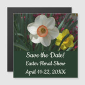 Paar van Daffodils Roze en Gele Lentbloemen (Voorkant / Achterkant)