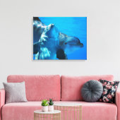 Paar van de Afbeelding van de Curieuze Dolphins Ga Canvas Afdruk (Insitu (Woonkamer))