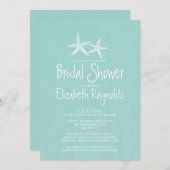 Paar van de Bridal van de Starfish Shower Kaart (Voorkant / Achterkant)