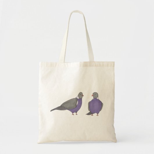 Paar van de Canvas tas van Pigeons (Voorkant)