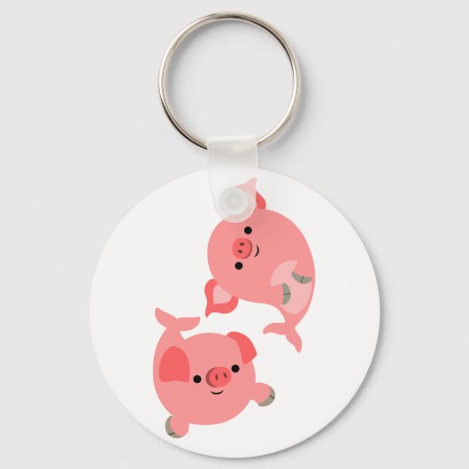 Paar van de Cartoon Sleutelhanger Merpigs (Voorkant)