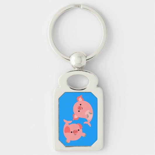 Paar van de Cartoon Sleutelhanger Merpigs (Voorkant)