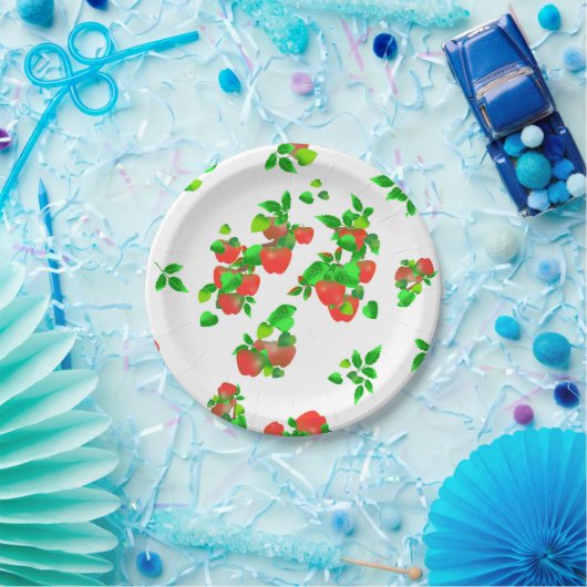 Paar van de markt voor appels van boeren papieren bordje (Feest)