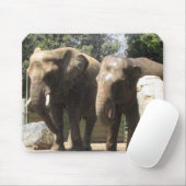 Paar van de Muismat Elephants (Met muis)