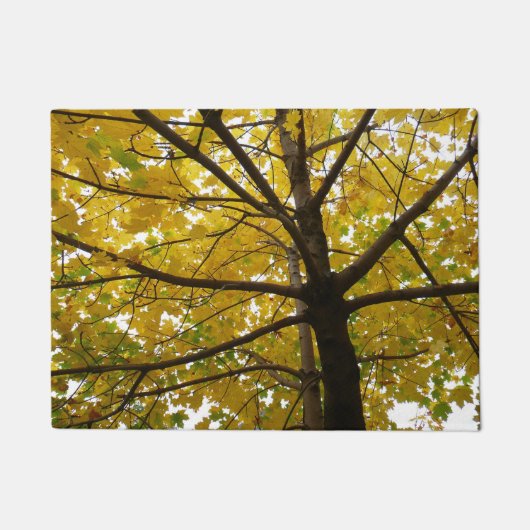 Paar van de Natuur van de herfst van de gele manne Deurmat (Voorkant)