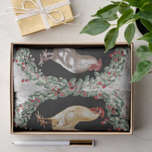 Paar van de roesters tissuepapier (Geschenk)