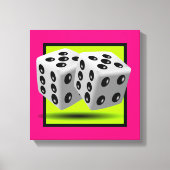 Paar van Dice Canvas Afdruk (Voorkant)