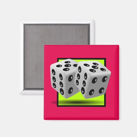 Paar van Dice Magneet (Voorkant / Achterkant)