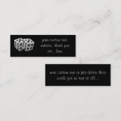 Paar van Dice Mini Visitekaartje (Voorkant / Achterkant)