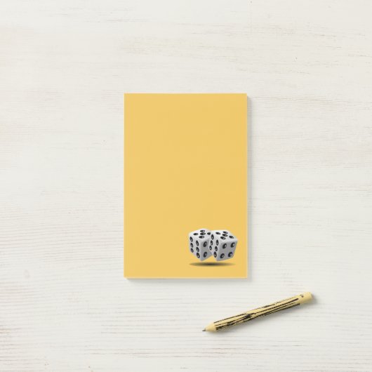 Paar van Dice Post-it® Notes (Op bureau)