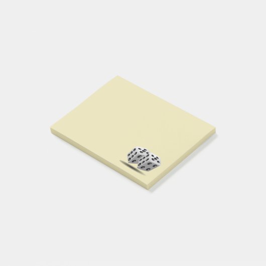 Paar van Dice Post-it® Notes (Schuin)
