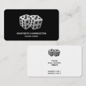 Paar van Dice Visitekaartje (Voorkant / Achterkant)