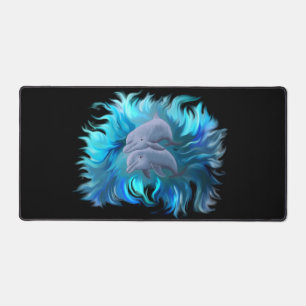 Paar van dolfijnen bureaumat