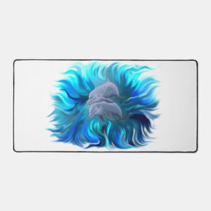 Paar van dolfijnen bureaumat