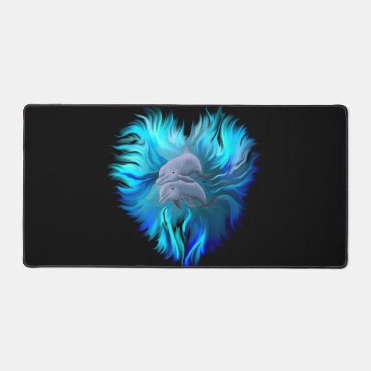 Paar van dolfijnen bureaumat (Voorkant)