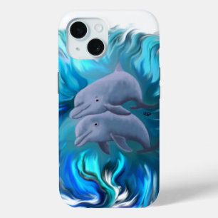 Paar van dolfijnen iPhone 15 case