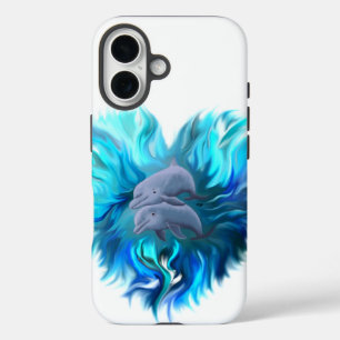 Paar van dolfijnen iPhone 16 hoesje