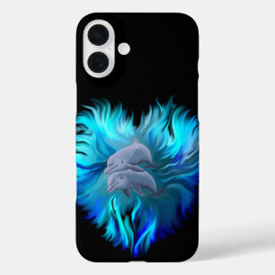 Paar van dolfijnen iPhone 16 plus hoesje