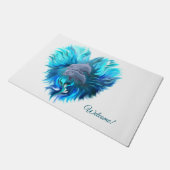 Paar van dolfijnen, Dolphin Heart Deurmat (Schuin)