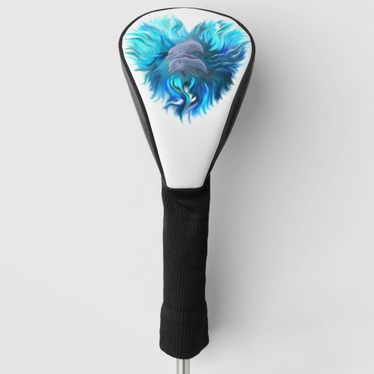Paar van dolfijnen golfheadcover (Voorkant)