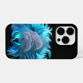 Paar van dolfijnen iPhone hoesje (Achterkant horizontaal)