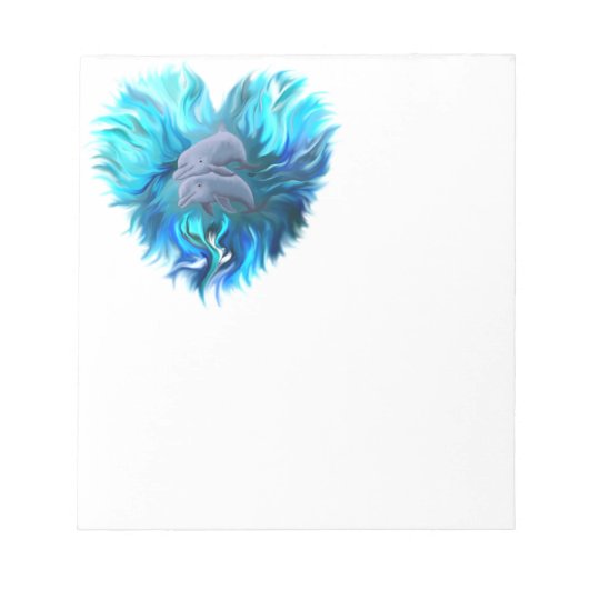 Paar van dolfijnen notitieblok (Voorkant)