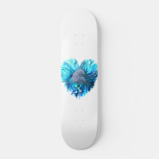Paar van dolfijnen persoonlijk skateboard (Voorkant)