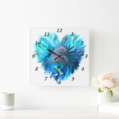 Paar van dolfijnen vierkante klok (Huis)