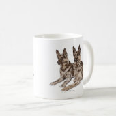 Paar van Duitse herderhonden Koffiemok (Voorkant rechts)