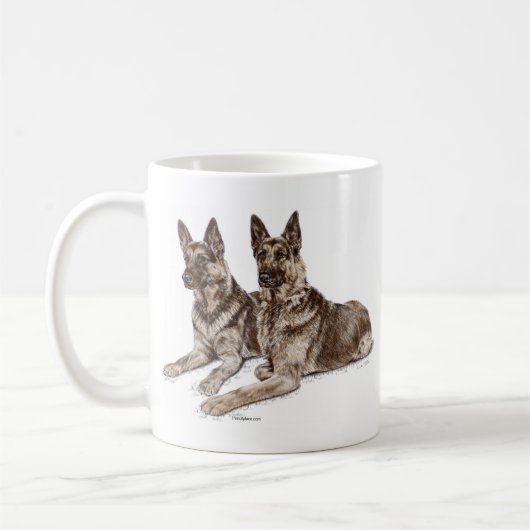 Paar van Duitse herderhonden Koffiemok (Links)