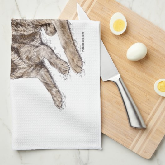 Paar van Duitse herderhonden Theedoek (Quarter Fold)