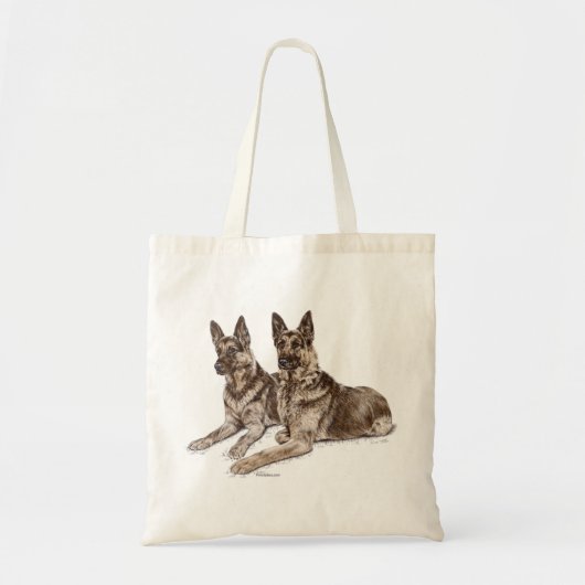 Paar van Duitse herderhonden Tote Bag (Voorkant)
