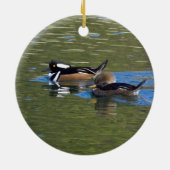 Paar van eenden keramisch ornament (Achterkant)