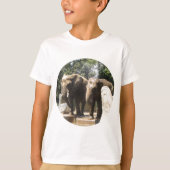 Paar van Elephants Kind T-shirt (Voorkant)