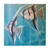 Paar van engel visolie schildernummer 1 tegeltje (Voorkant)