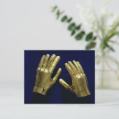 Paar van funeraire handen, uit Peru, c.200-c.800 Briefkaart (Staand voorkant)