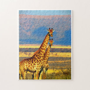 Paar van Giraffes. Legpuzzel