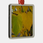 Paar van Herfst Redbud laat de herfst Fotografie Metalen Ornament (Rechts)