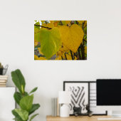 Paar van Herfst Redbud laat de herfst Fotografie Poster (Thuiskantoor)