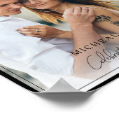 Paar van het jaar Black Border Photo Hoesje Poster (Hoek)