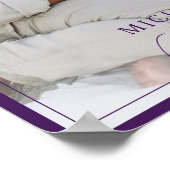 Paar van het Jaar Violet Edge Foto Hoesje Poster (Hoek)