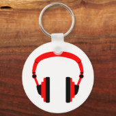 Paar van hoofdtelefoons sleutelhanger (Voorkant)
