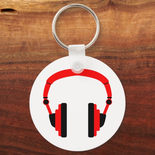 Paar van hoofdtelefoons sleutelhanger (Voorkant)