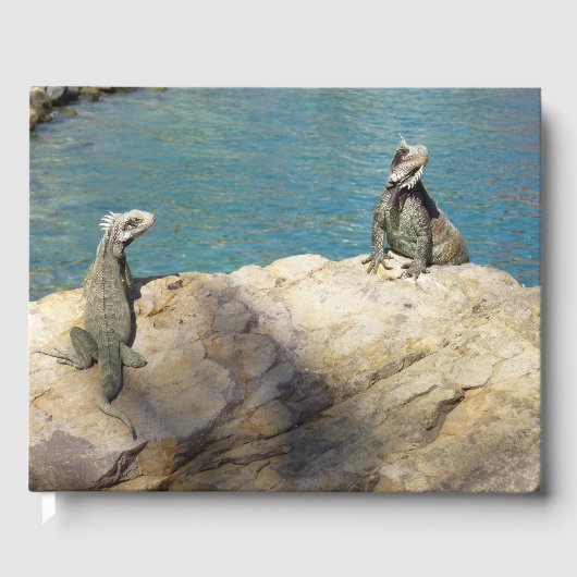 Paar van Iguanas Tropical Wildlife Photography Gastenboek (Voorkant)