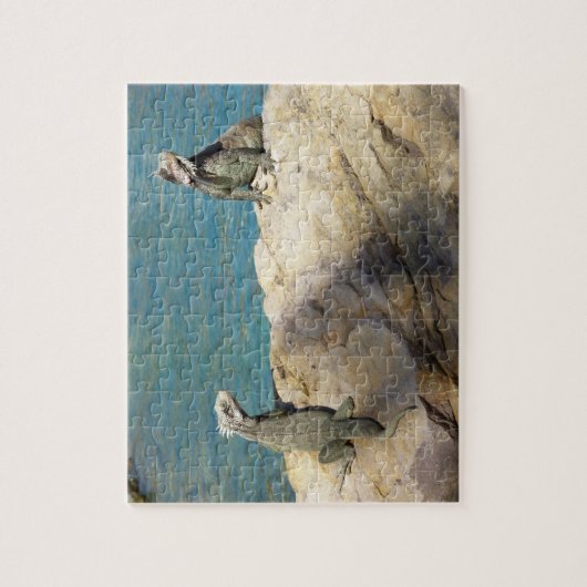 Paar van Iguanas Tropical Wildlife Photography Legpuzzel (Verticaal)