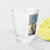 Paar van Iguanas Tropical Wildlife Photography Shot Glas (Links)