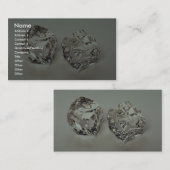 Paar van ijsblokjes visitekaartje (Voorkant / Achterkant)