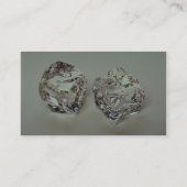 Paar van ijsblokjes visitekaartje (Achterkant)