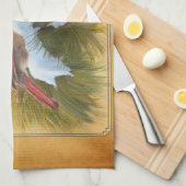 Paar van kardinalen theedoek (Quarter Fold)