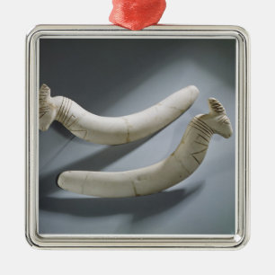 Paar van kastanjes, dunne periode (hippopotamus iv metalen ornament